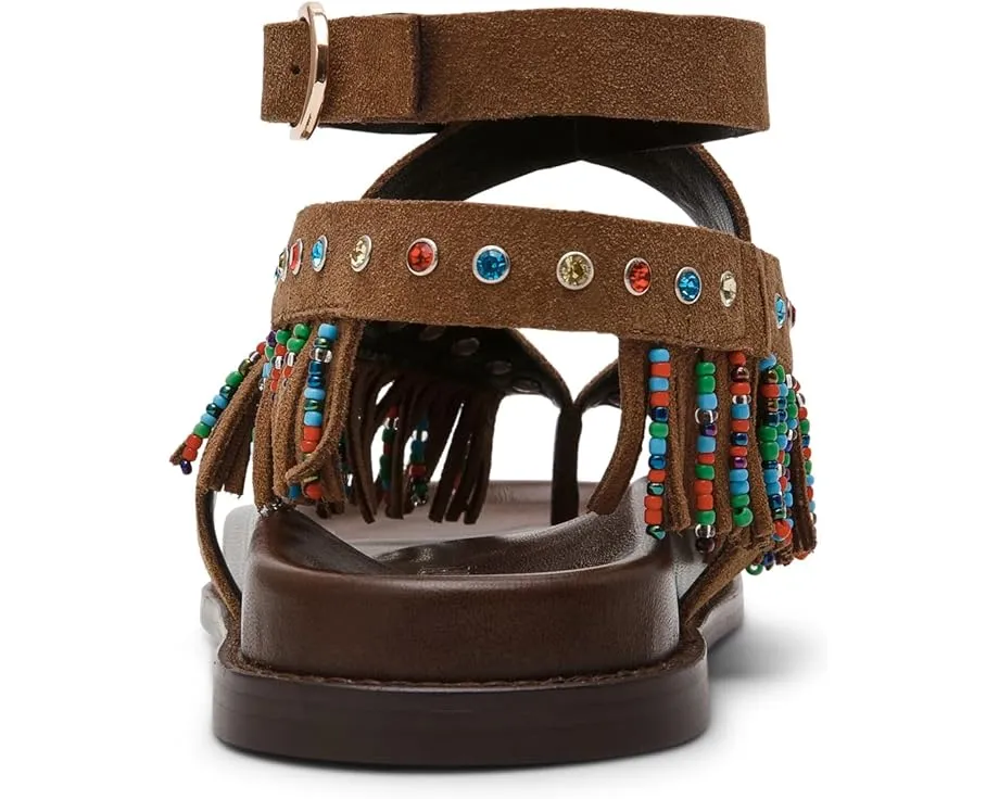 Босоножки Steve Madden Wendell с ремешками и украшениями из стразов и бахромы