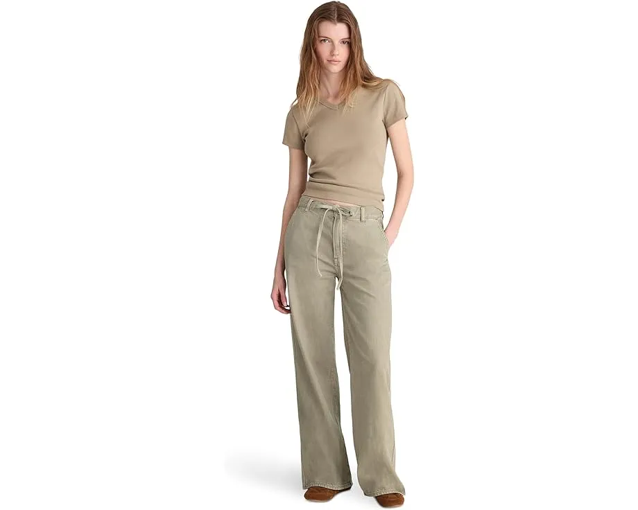 Широкие брюки Madewell The Ultimate Wide-Leg с завышенной талией и регулируемым поясом