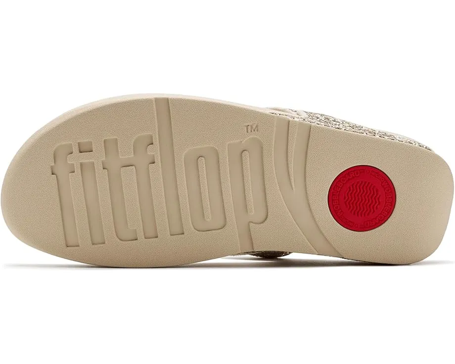 Сандалии FitFlop Lulu Multi-Tonal Glitter с перемычкой и блестками