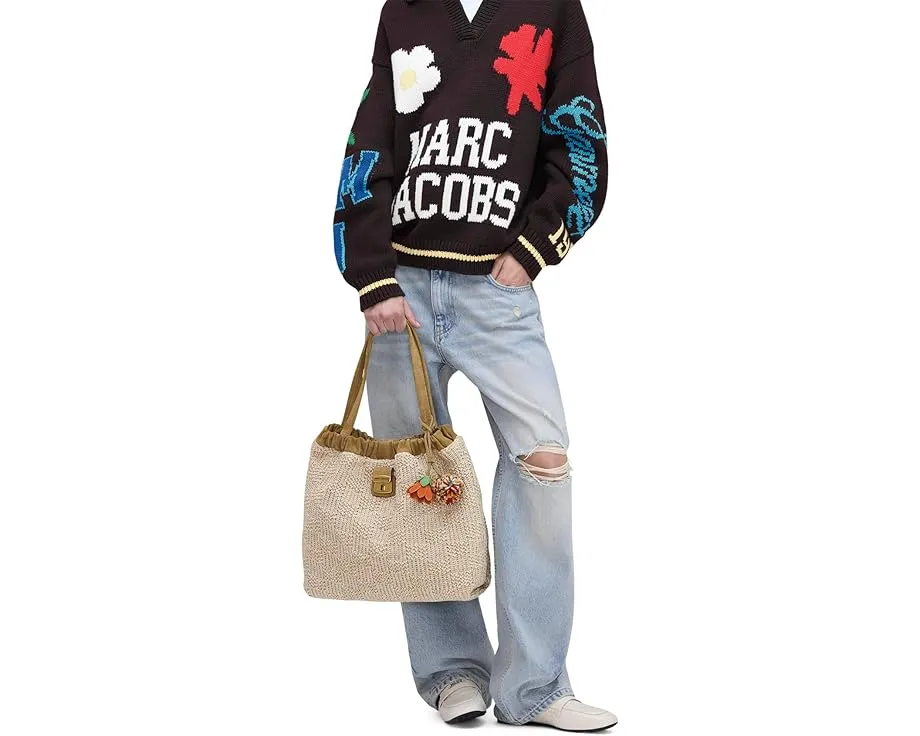 Летняя сумка-тоут Marc Jacobs The Summer Woven Cristina из плетеной ткани