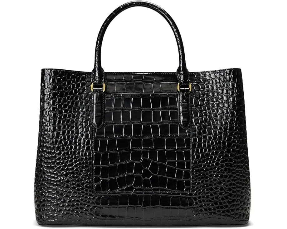 Сумка-сатчел Lauren Ralph Lauren Embossed Leather Large Marcy из тисненой кожи