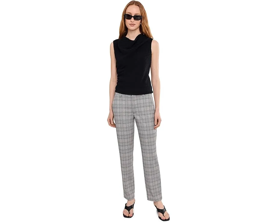 Брюки Liverpool с завышенной талией Kelsey Mid-Rise длиной 29 дюймов (73.66 см) из ткани glen plaid