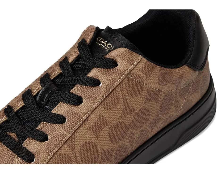 Кроссовки High Line из фирменного полотна COACH с круглым носком на подошве EVA