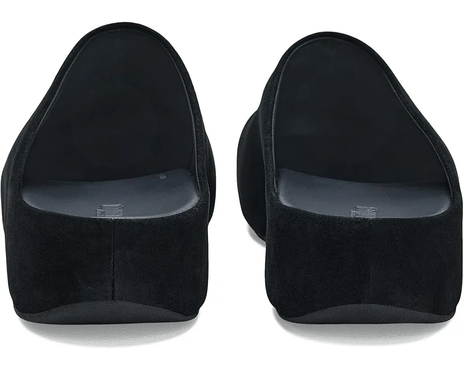 FitFlop Shuv клоги из замши с клиновидным каблуком и анатомической стелькой