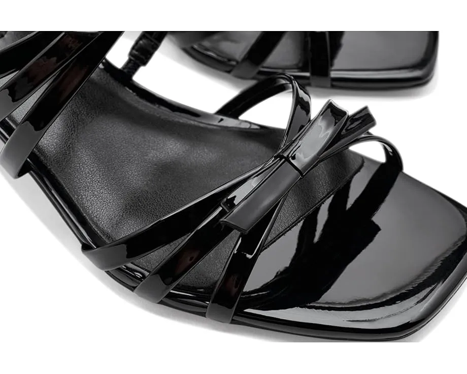 Сандалии Bandolino Mattien с ремешками и бантом на среднем квадратном каблуке