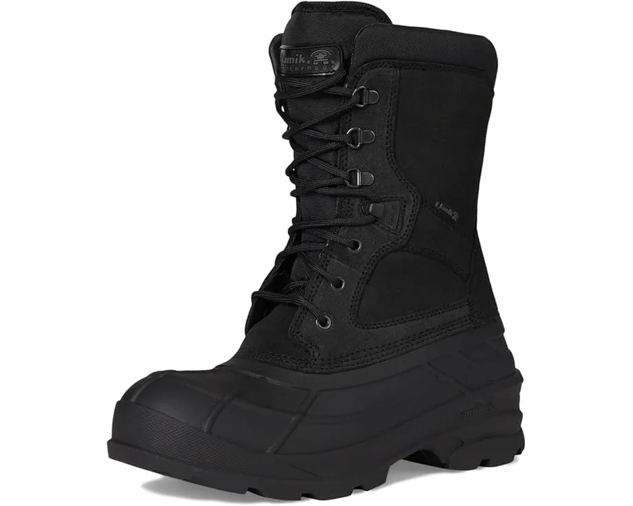 Кожаные ботинки Kamik Nation Plus со шнуровкой и текстильной подкладкой