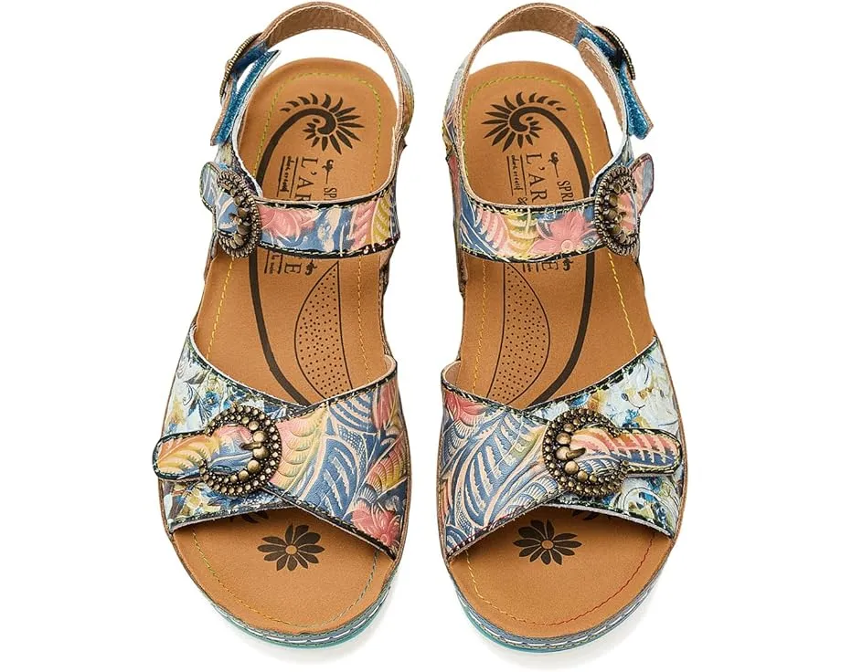 L'Artiste by Spring Step Яркие сандалии Offtrak с цветочным принтом на платформе