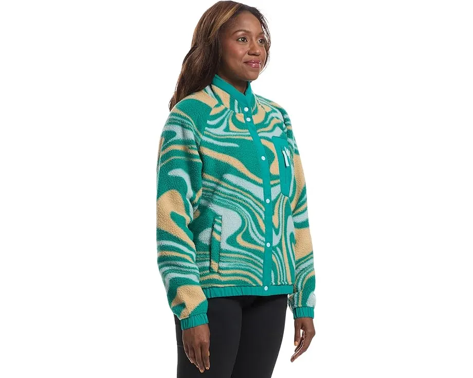 Толстовка Helly Hansen Imperial Printed Pile Snap с принтом на флисе и накладными карманами