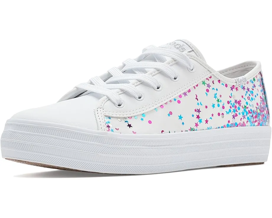 Кеды Keds Triple Up Glitter Under Glass для детей с блестками
