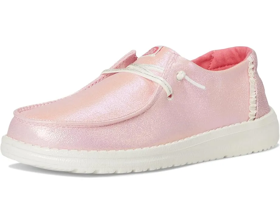 Детские слипоны Hey Dude Kids Wendy Dazzling с блестками и хлопковой подкладкой