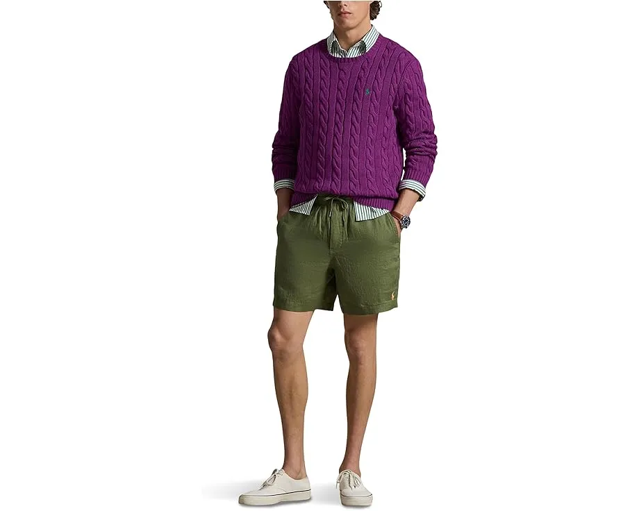 Шорты Polo Prepster из льна с длиной 15 см Polo Ralph Lauren