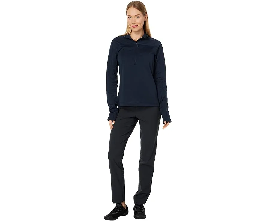 Теплая флисовая кофта Fjällräven Abisko Lite Fleece 1/2 Zip с отверстиями для большого пальца