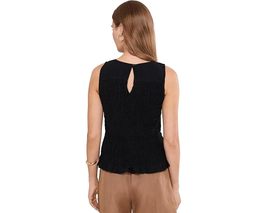 Топ Carolina Smocked Tank Michael Stars с защипами и круглым вырезом
