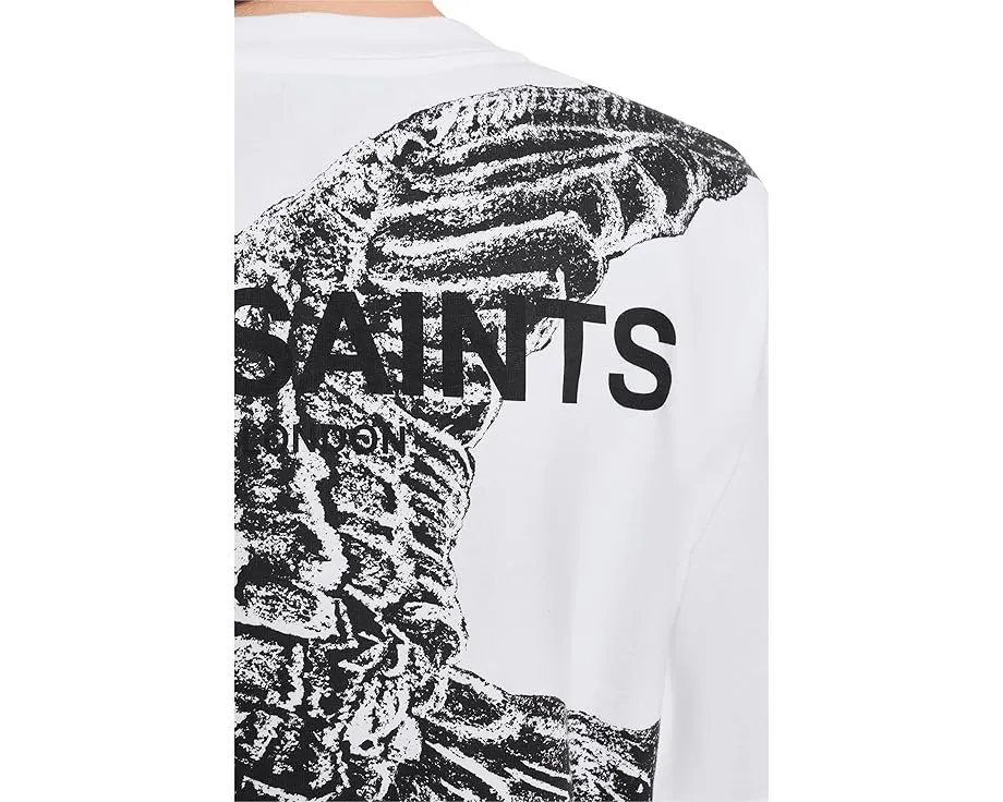 Футболка AllSaints Swoop Amelie Tee из мягкого хлопка свободного кроя