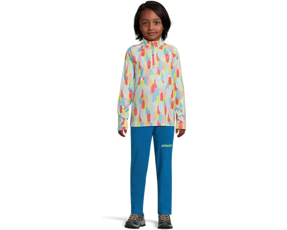 Детская толстовка Spyder Kids Reflect 1/2 Zip с защитой UPF 50+ и зимним принтом