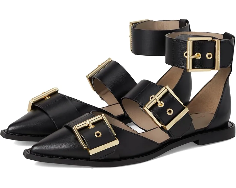 Туфли AllSaints Sutton с крупными пряжками и заостренным носком