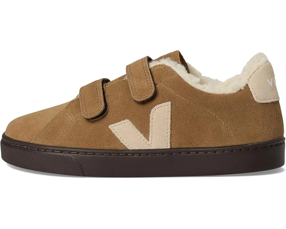 Детские кроссовки VEJA Small Esplar с кожаным верхом и застежкой на липучке