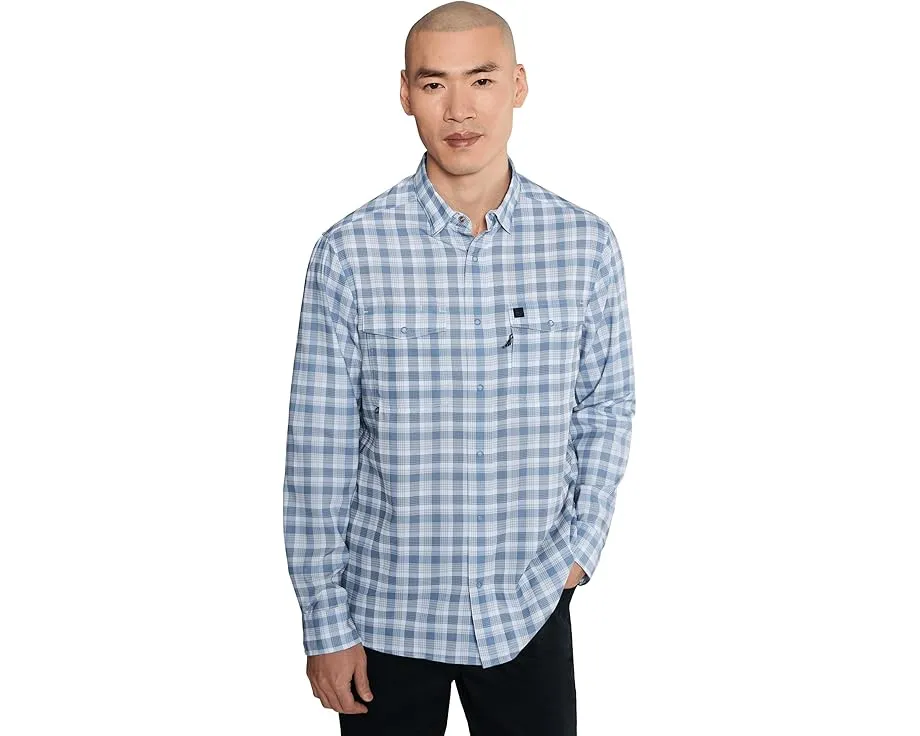 Рубашка Vineyard Vines Permit Plaid Performance Harbor из перфорированной ткани