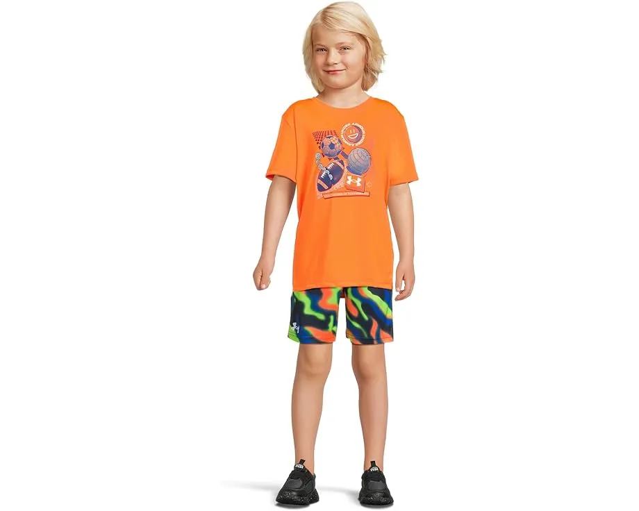 Детские шорты Under Armour Boost Printed с влагоотводящим материалом и ярким принтом