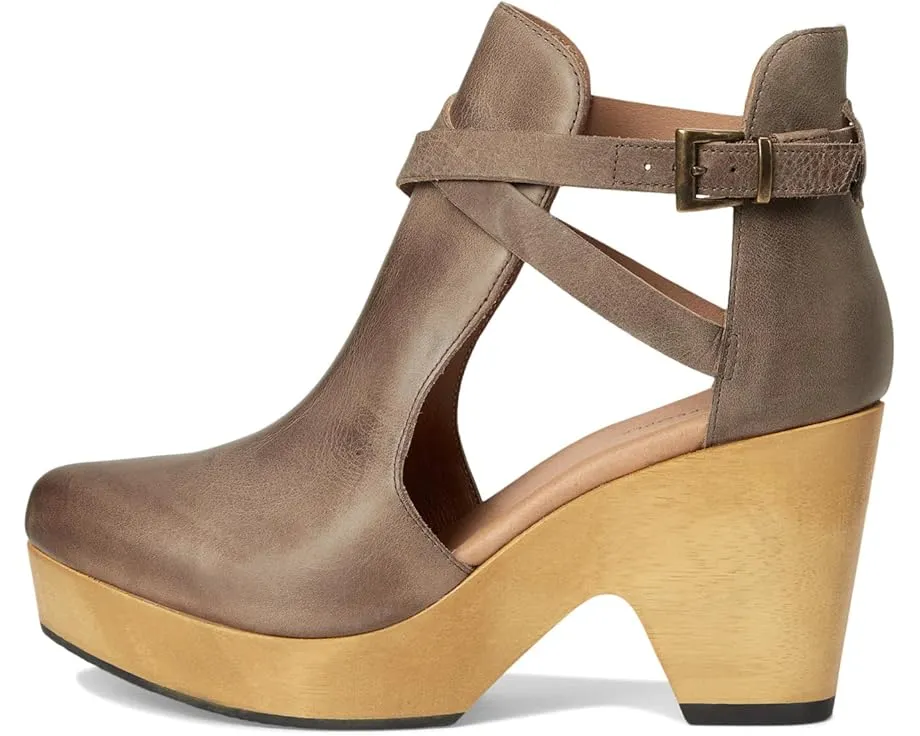 Кожаные сабо Cedar на платформе из кедра с регулируемой пряжкой Free People