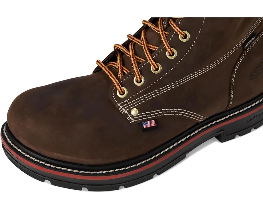 Водонепроницаемые рабочие ботинки KEEN Utility Liberty 8 дюймов с углеродным мыском и каблуком 90°