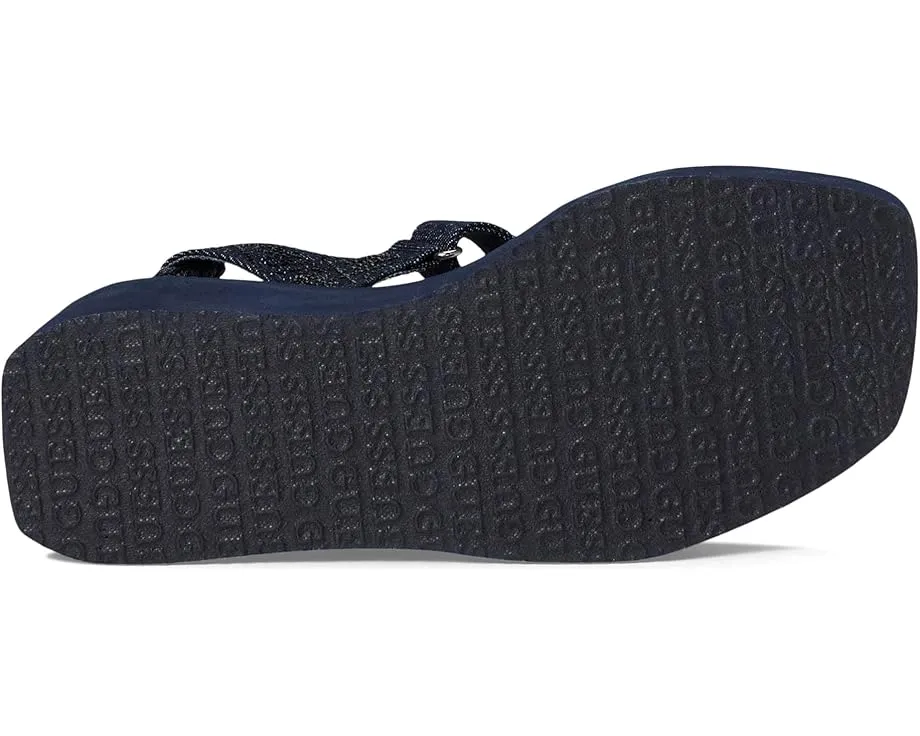 Сандалии GUESS Dawsin на платформе с застежкой на липучке