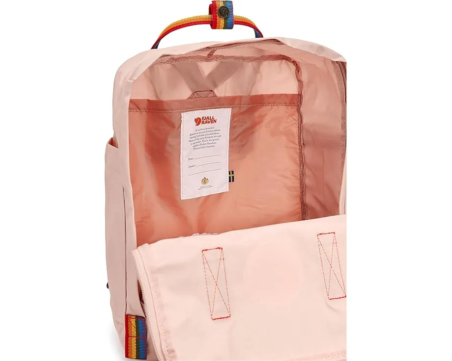 Рюкзак Fjällräven Kanken Rainbow с радужным дизайном и четырьмя отделениями