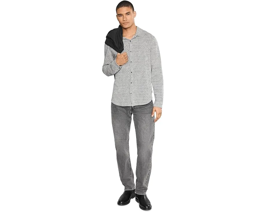 Рубашка John Varvatos Paladino с отложным воротником и длинными рукавами