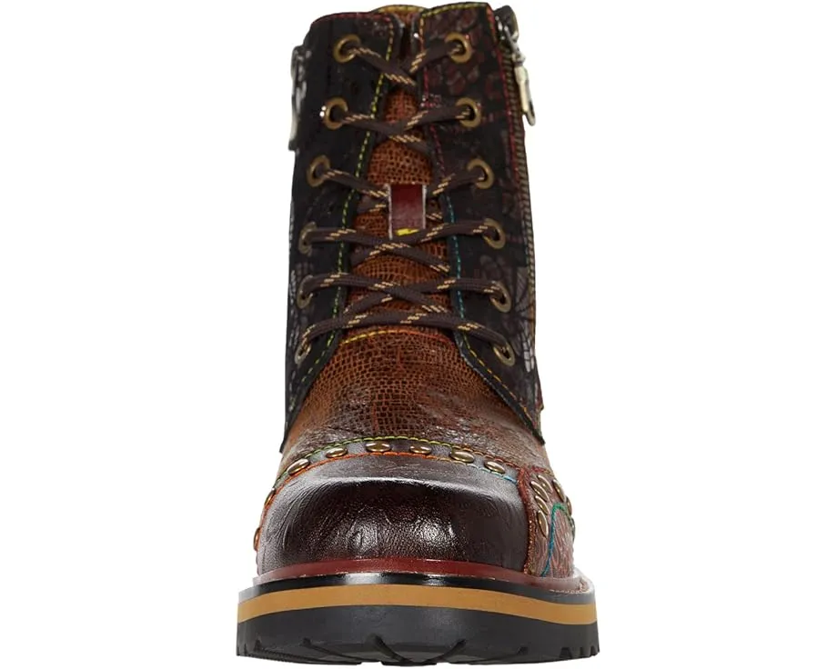 Ботинки L'Artiste by Spring Step Rugup с ручной росписью и декоративными элементами
