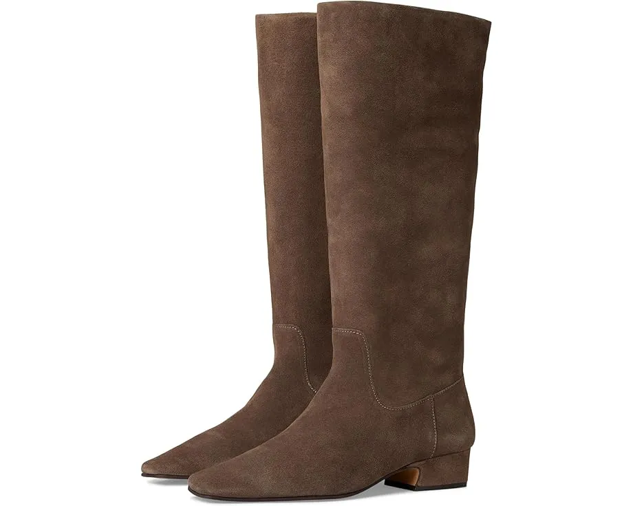 Ботинки Steve Madden Dantelle до колена из замши с квадратным носком на резиновой подошве