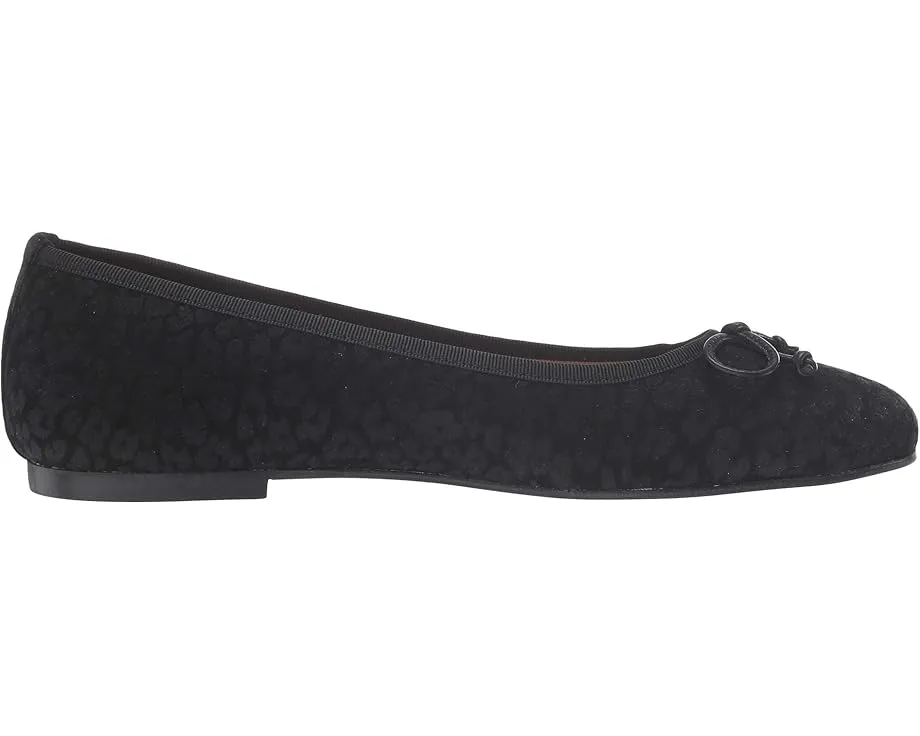 Балетки French Sole Nicky Hilton Paris с бантом и принтом под кожу рептилии