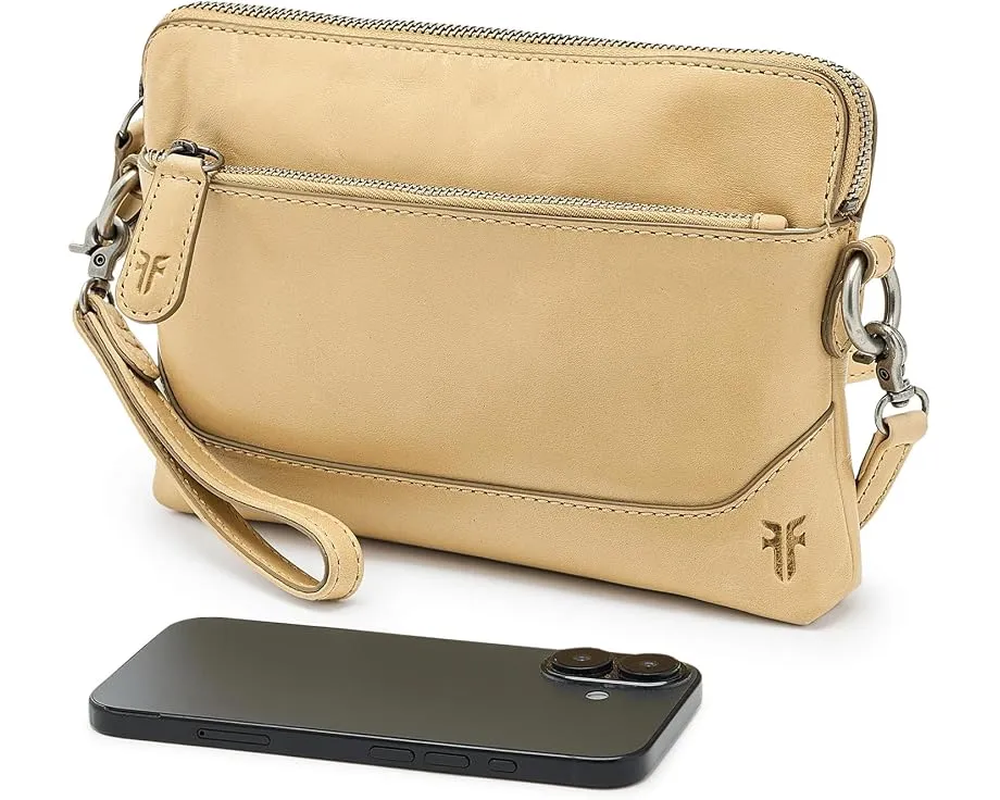 Клатч-кошелек Frye Melissa Crossbody Wristlet из кожи с регулируемым ремнем