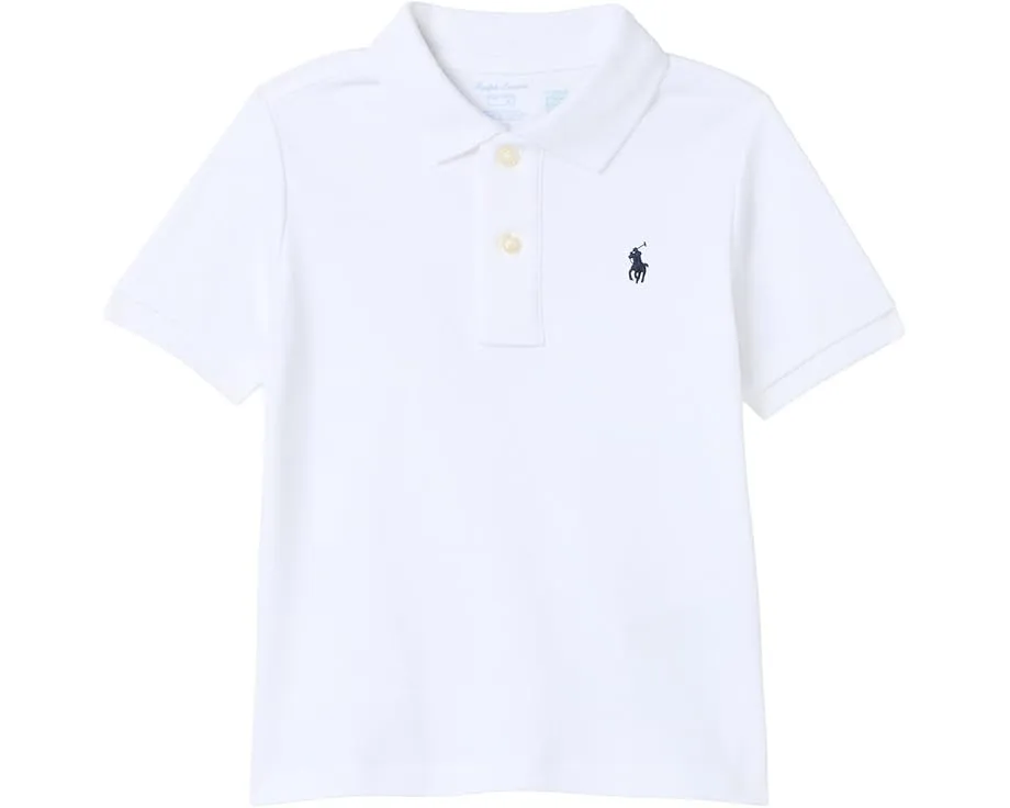 Детская поло Polo Ralph Lauren Kids из интерлока с вышитым пони