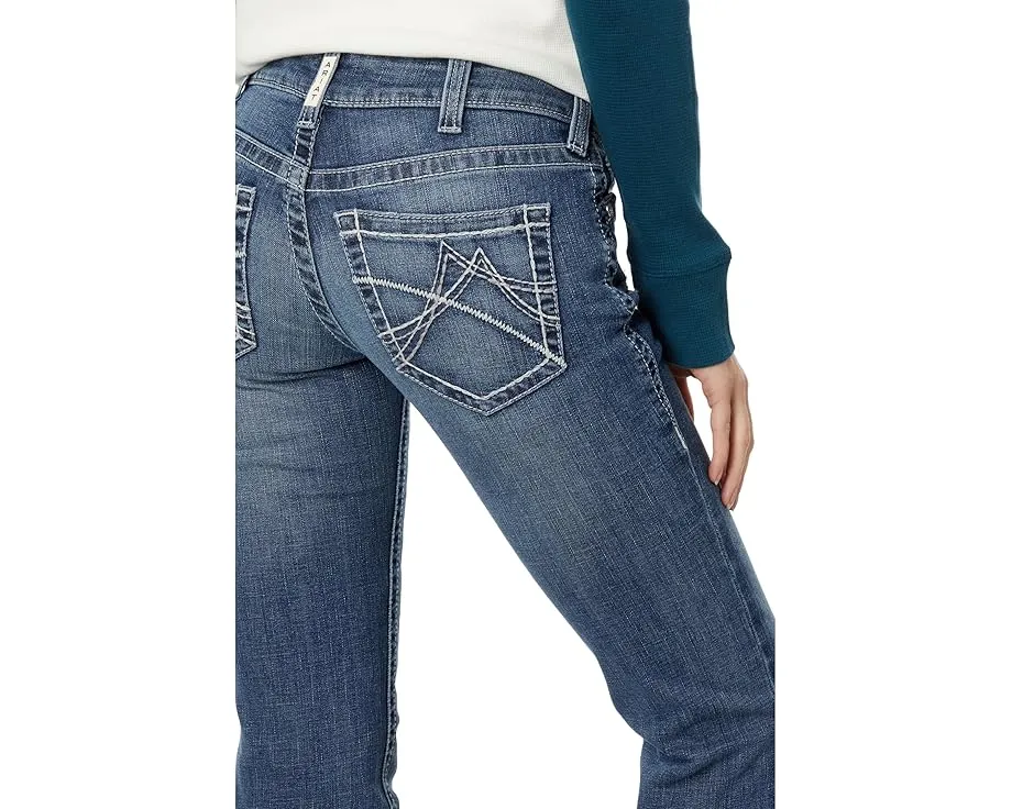 Джинсы Ariat Real Mid Rise Arrow Fit Gianna с прямыми штанинами