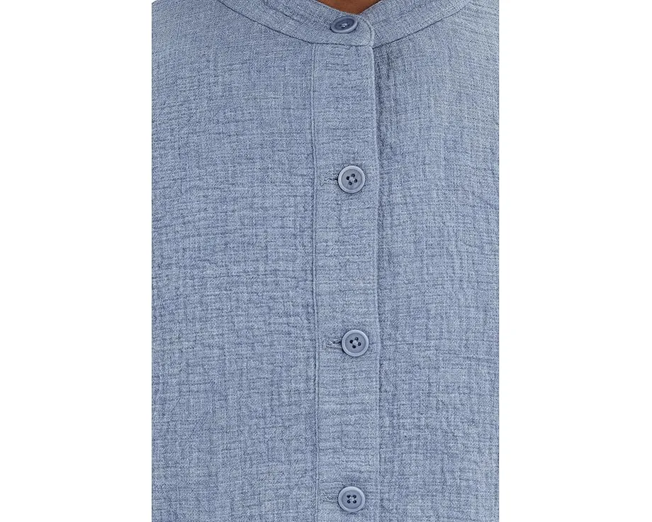 Eileen Fisher Petite жакет с воротником-стойкой из двойного переплетения органического хлопка