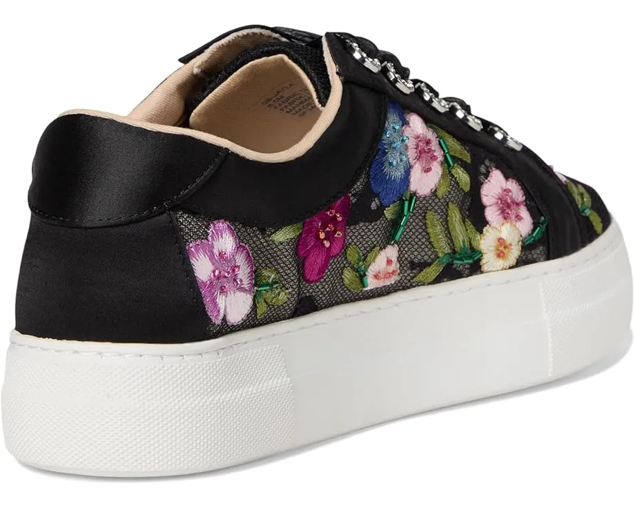 Кроссовки Jayla с вышивкой цветов на платформе