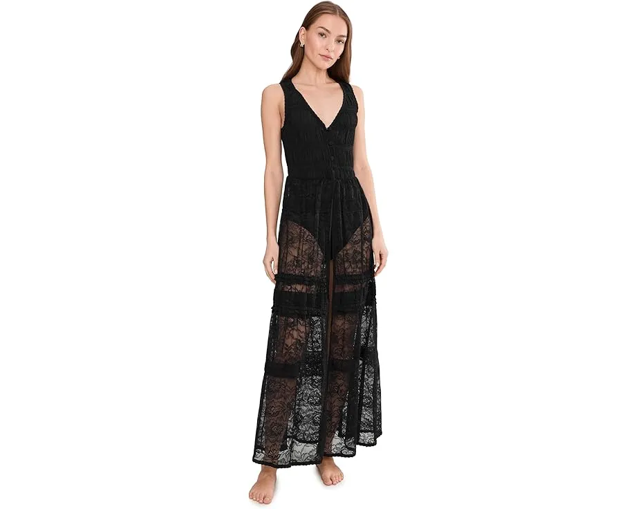 Макси-боди Sweet Saloon Sleeveless Maxi Bodysuit из кружева Free People