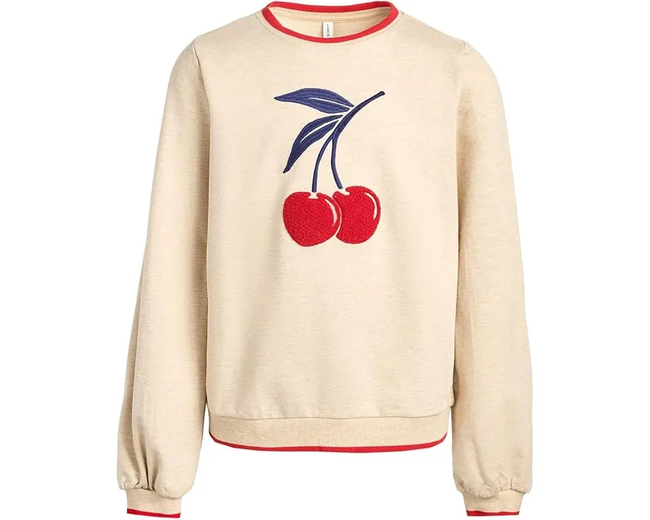 Свитшот для детей Janie and Jack с аппликацией вишни и резинками