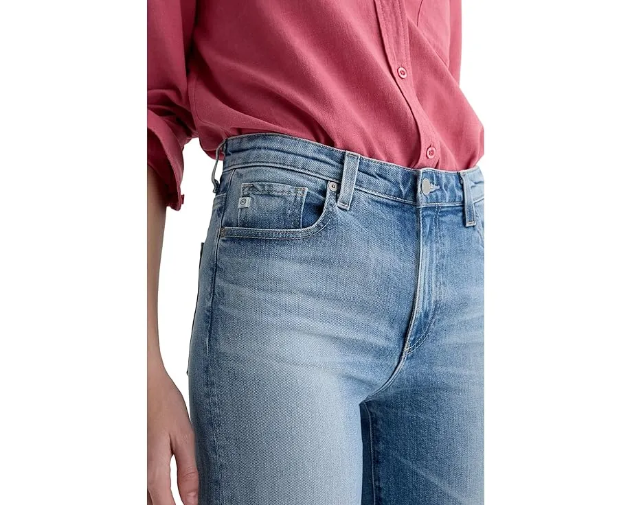 Джинсы AG Jeans Saige с завышенной талией и широкими штанинами в цвете Helios