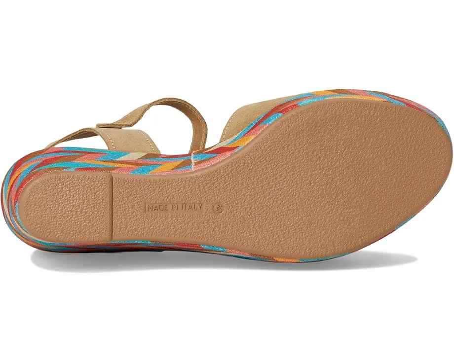 Сандалии Maliq на клиновидном каблуке с геометрическим узором