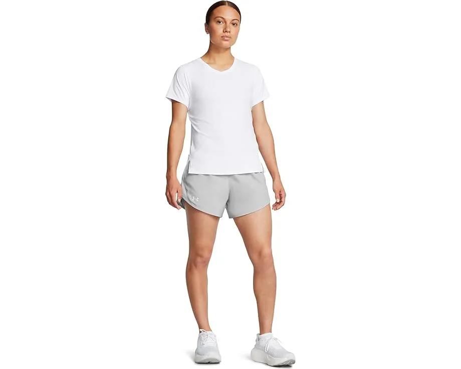 Шорты Under Armour Fly By Heathered с сетчатыми вставками и вшитым шортами