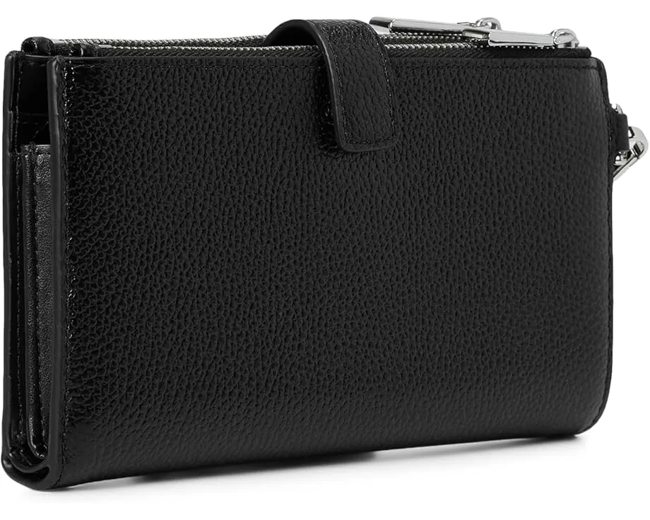 Клатч на запястье MICHAEL Michael Kors Adele Double Zip из зерненой кожи с двумя отделениями