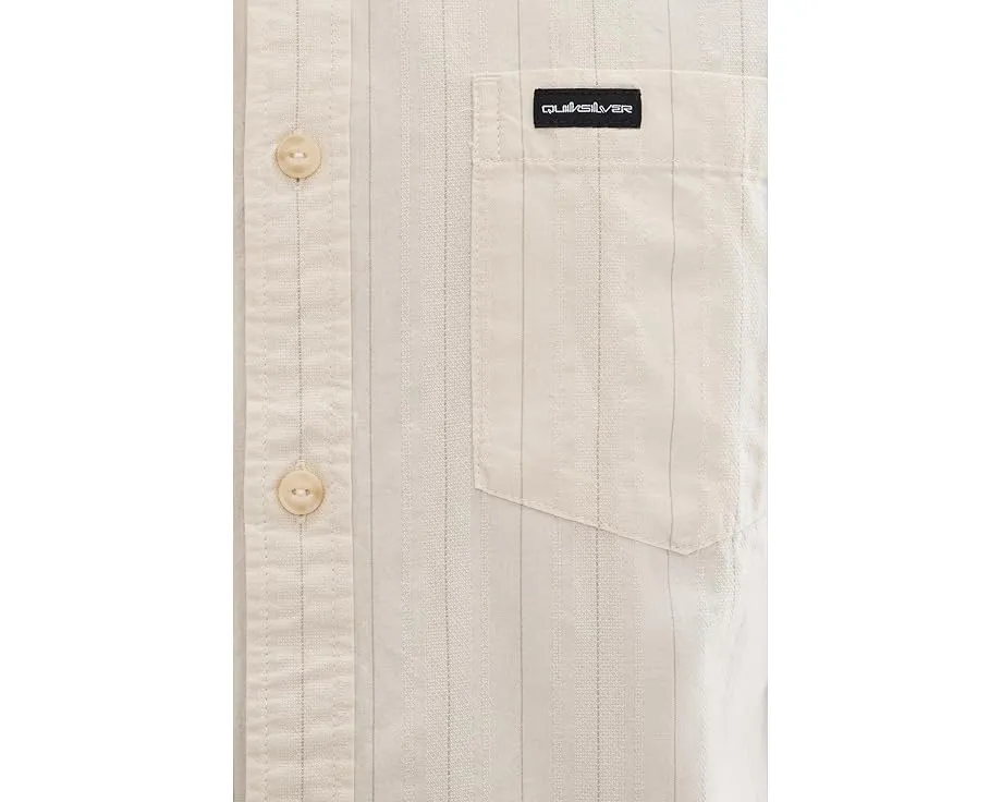 Рубашка Quiksilver Dobby Stripe Classic Woven с оксфордской полосой и нагрудным карманом
