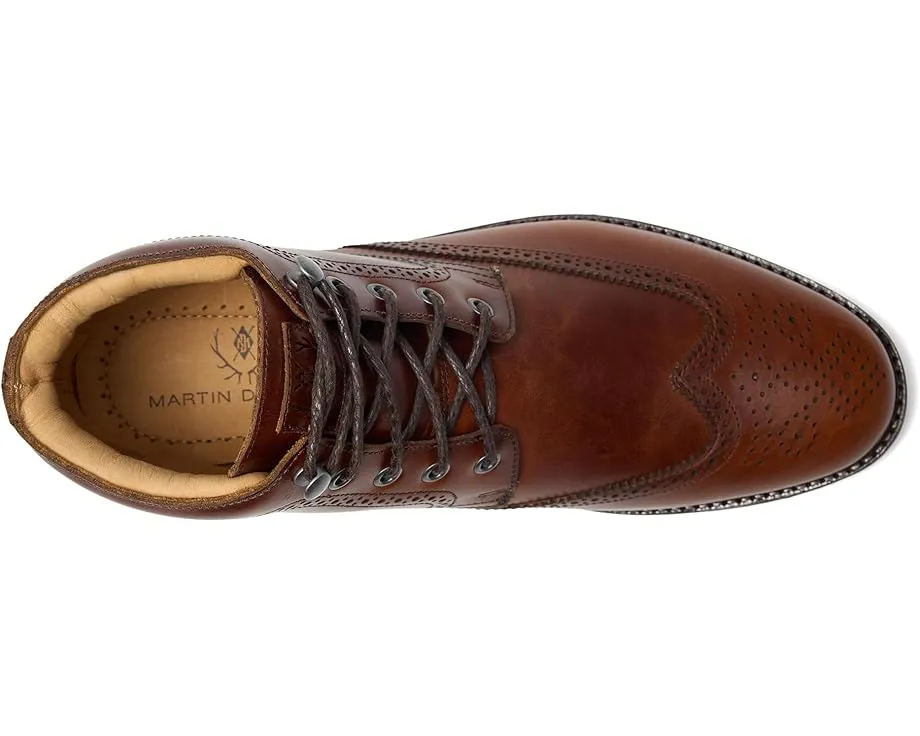 Ботинки Martin Dingman Old Row Wingtip с кожаным верхом и блоком каблука