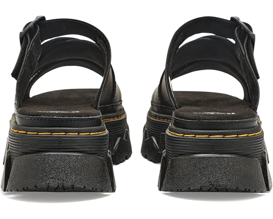 Сланцы Dr. Martens Mattison с круглым носком и пряжкой на платформе