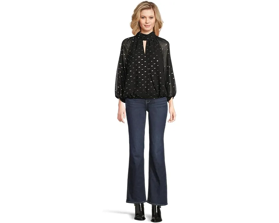 Топ Vince Camuto с длинным рукавом и воротником стойкой