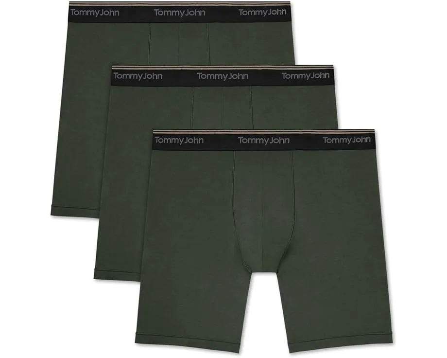 Трусы боксеры Tommy John Ultra Soft Flex 6 дюймов (15.24 см) 3 шт с поддерживающим мешочком