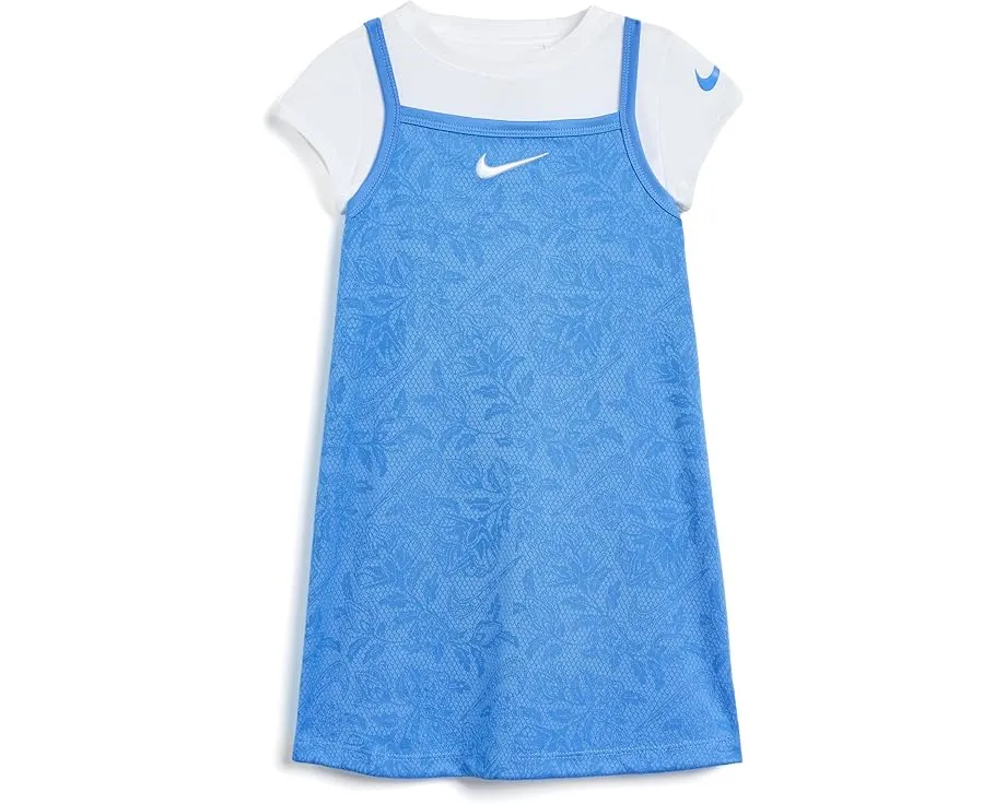 Платье Nike Lace it Up с футболкой для маленьких детей синее