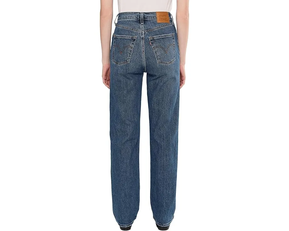 Джинсы Levi's Premium Ribcage Super High Waist с прямыми штанинами и высокой посадкой