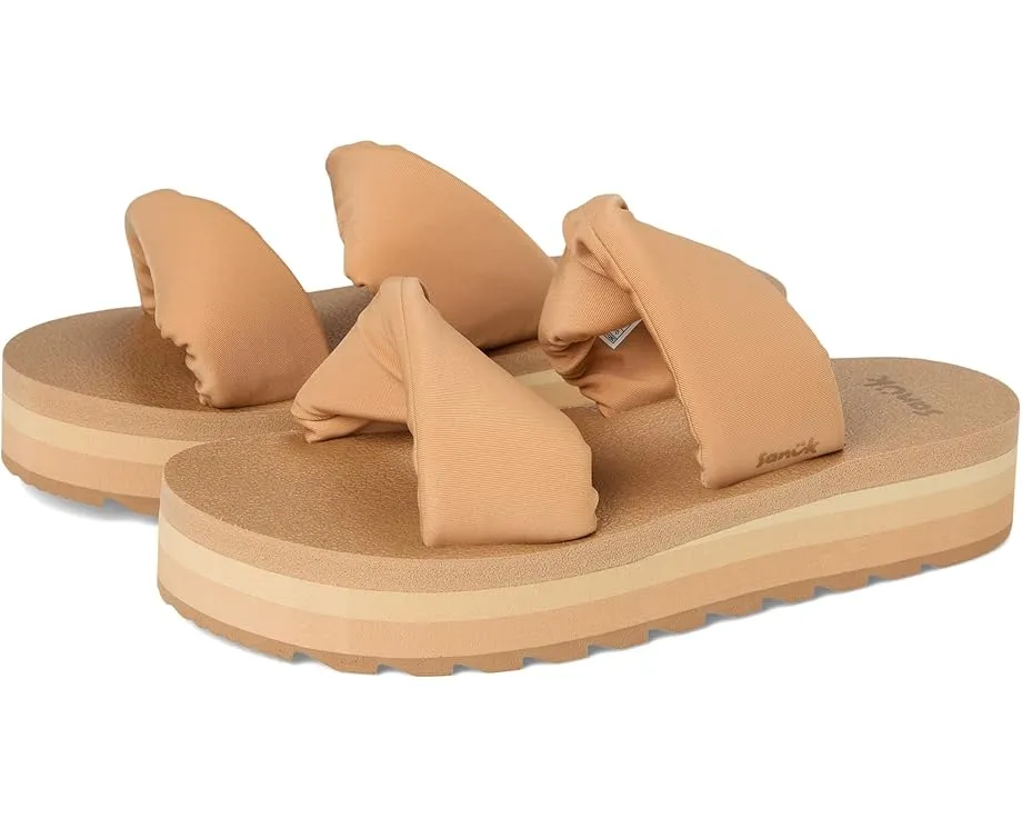 Сандалии Sanuk Yoga Twist-n-slide с платформой и стегаными ремнями на удобной стельке из пеноматериала
